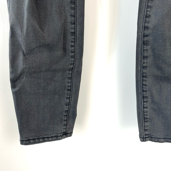 L'AGENCE Margot Coal Destruct High Rise Ankle Skinny Jeans - Picture 8 of 11